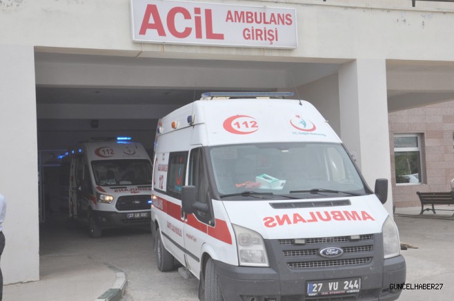 Gaziantep’te motosiklet devrildi:1 yaralı