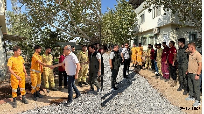 Orman Bölge Müdürü Karartı’dan “Ateş Savaşçıları”na Ziyaret