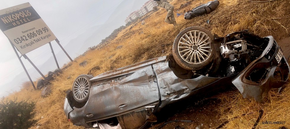 Gaziantep’te otomobiller çarpıştı:3 yaralı