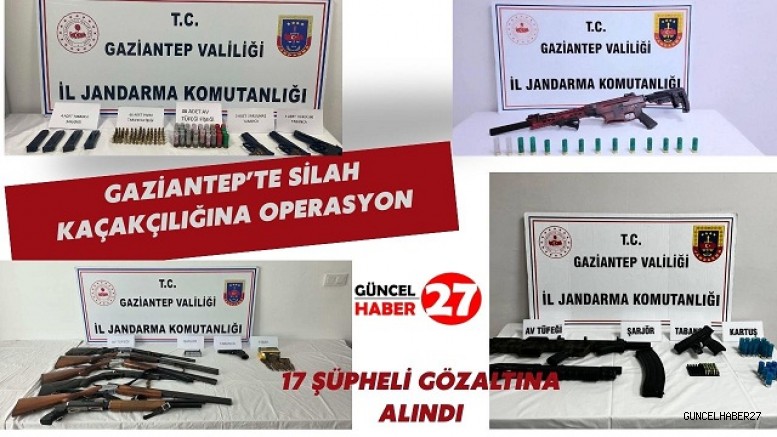 Gaziantep’te Silah Kaçakçılığına Operasyon