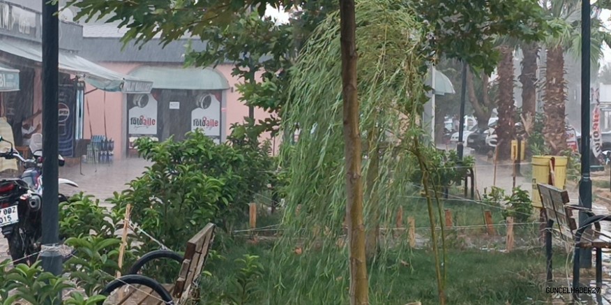 Gaziantep’te yağan yağmur etkili oldu