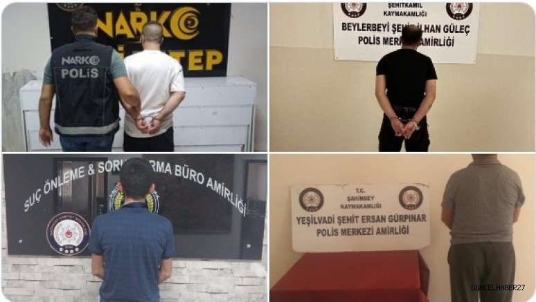 Hapis Cezası Bulunan Firari 4 Şüpheli Yakalandı
