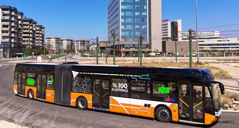 Elektrikli otobüsler Gaziantep’te