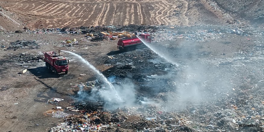 Gaziantep’te çöplük alandaki yangın söndürüldü