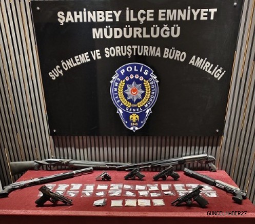 Gaziantep’te Uyuşturucu ve Silah Operasyonu: 4 Şüpheli Yakalandı
