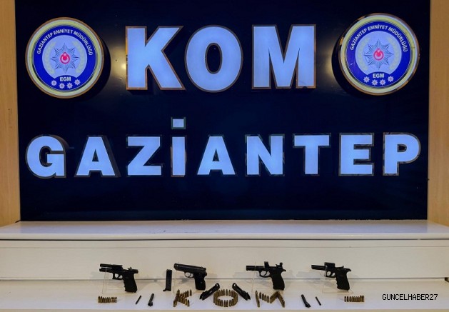 Gaziantep’te Silah Kaçakçılığı Operasyonu: 2 Şüpheli Gözaltında
