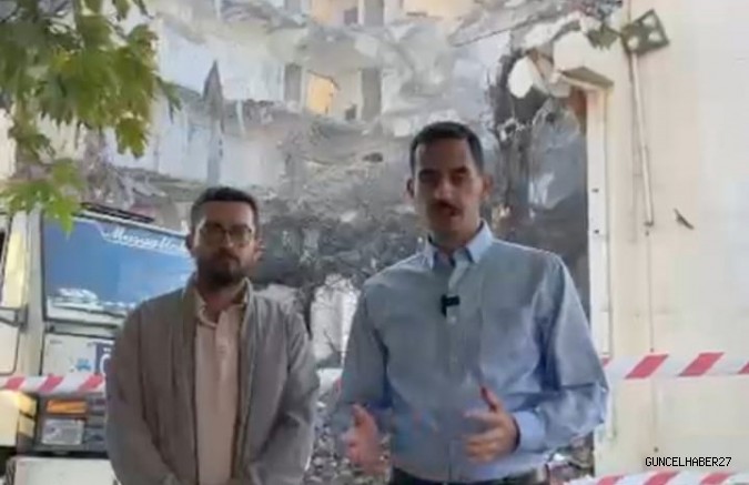 Gaziantep’te Ziraat Bankası’nın binası yıkılıyor!