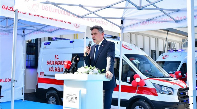 Gaziantep’e 16 Yeni Ambulans Tahsisi Edildi