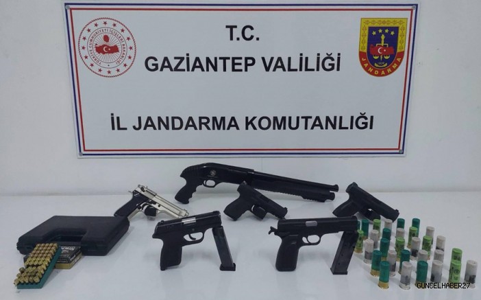 Gaziantep’te silah kaçakçılık operasyonu; 2 tutuklama