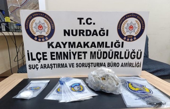 Gaziantep’te uyuşturucu operasyonu: 3 şüpheli yakalandı
