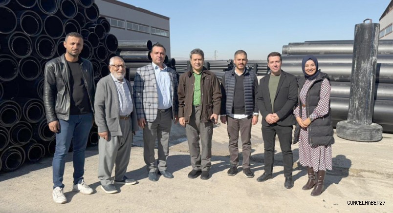 Şahin, Barak Ovasını Suya Kavuşturacak Borular Üretiliyor