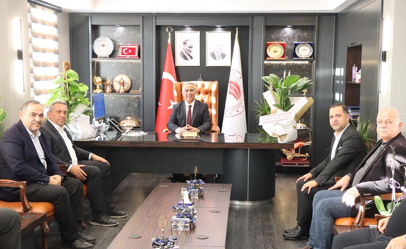 GAZİANTEP TİCARET BORSASI ÜYELERİNDEN SAĞLAM’A ZİYARET