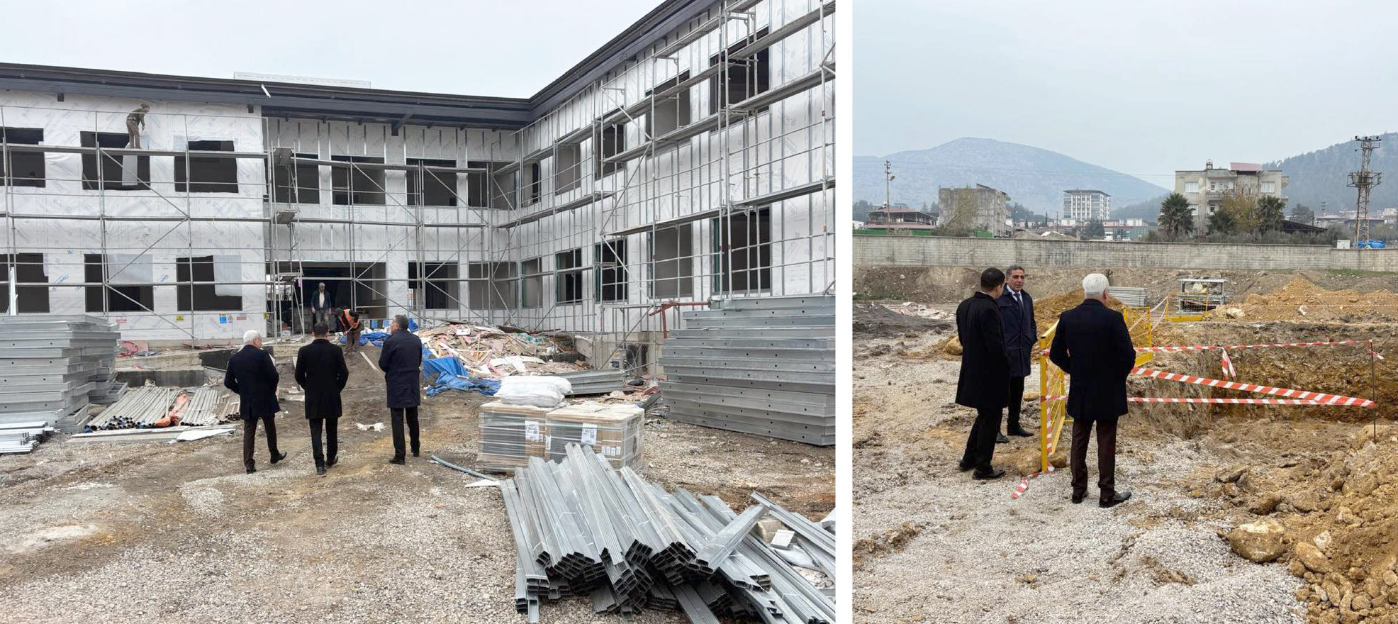 MİLLİ EĞİTİM MÜDÜRLÜĞÜNDEN OKUL İNŞAATINDA İNCELEME