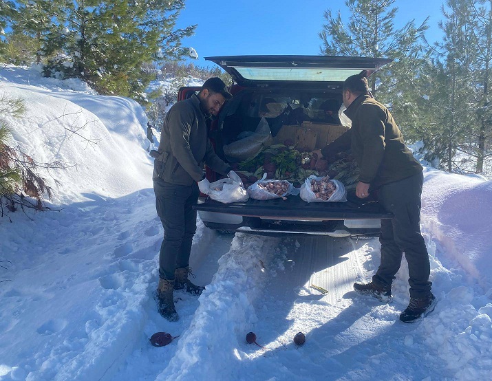 KİLİS’TE YABAN HAYATI İÇİN KIŞ SEFERBERLİĞİ