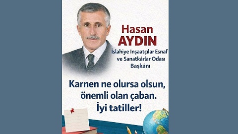 AYDIN’DAN ÖĞRENCİLERE KARNE MESAJI