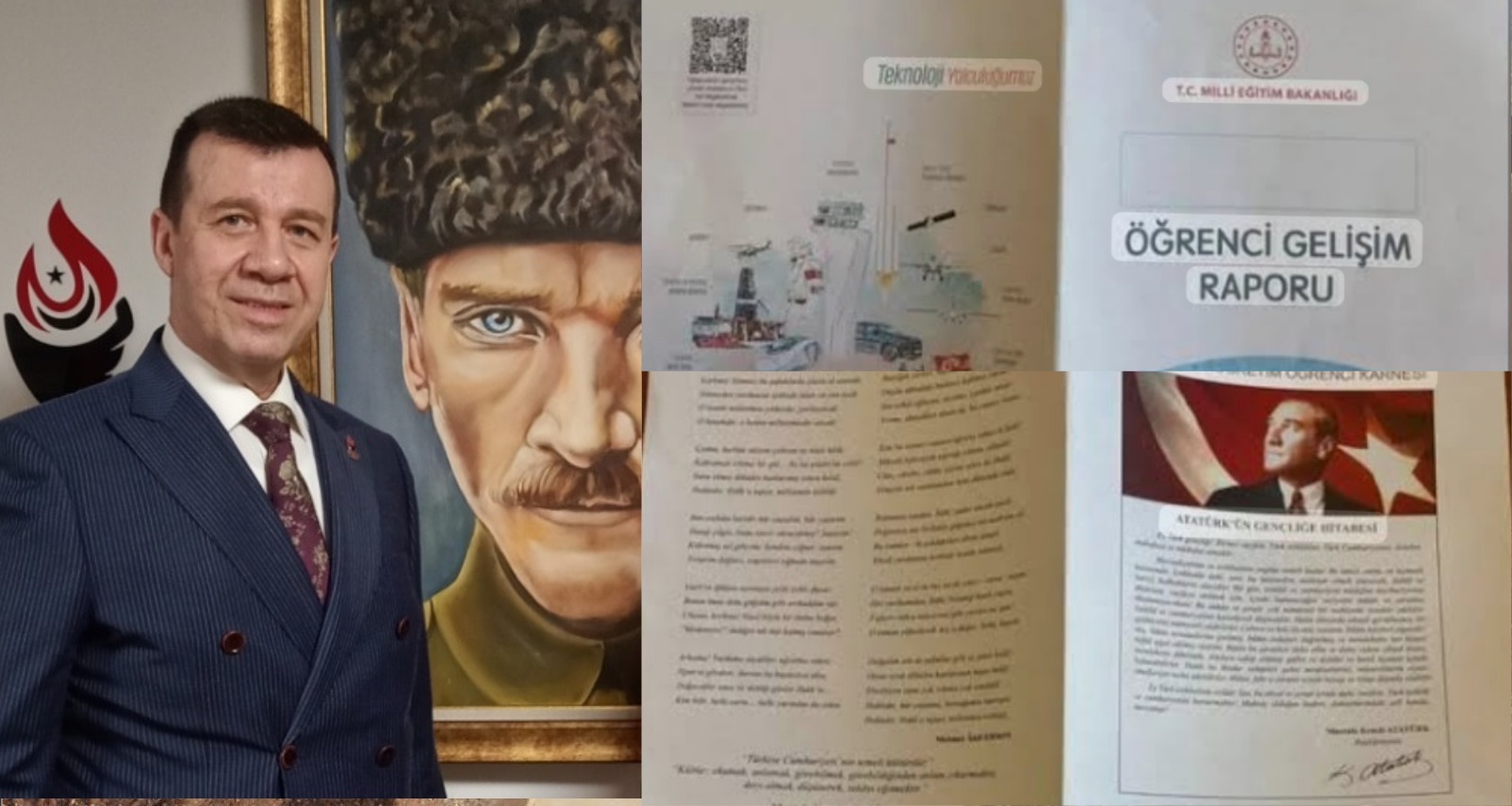 ZAFER PARTİLİ PAMUK’TAN ATATÜRKSÜZ KARNE TEPKİSİ