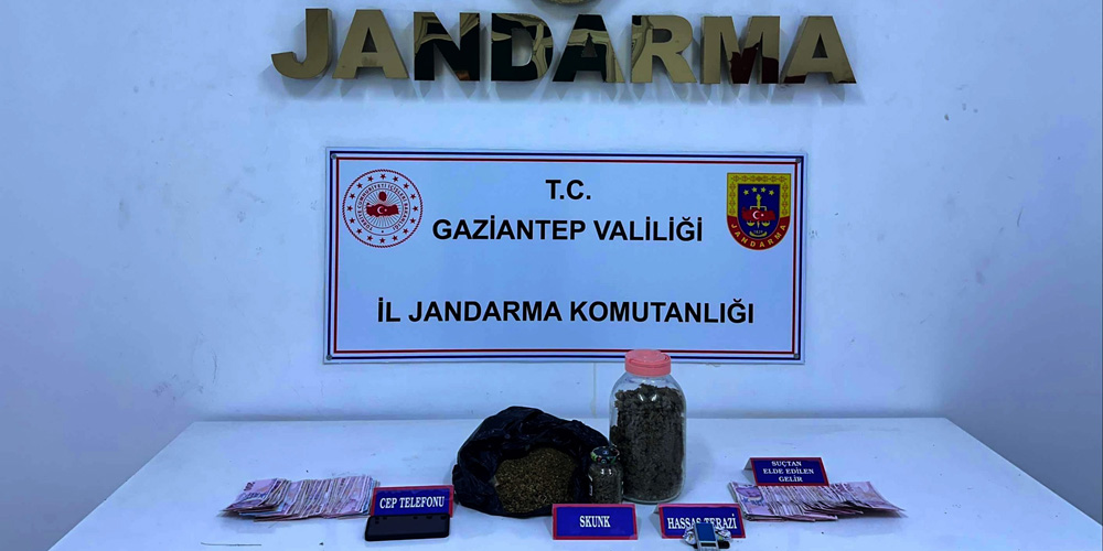 GAZİANTEP’TE JANDARMADAN UYUŞTURUCU OPERASYONU