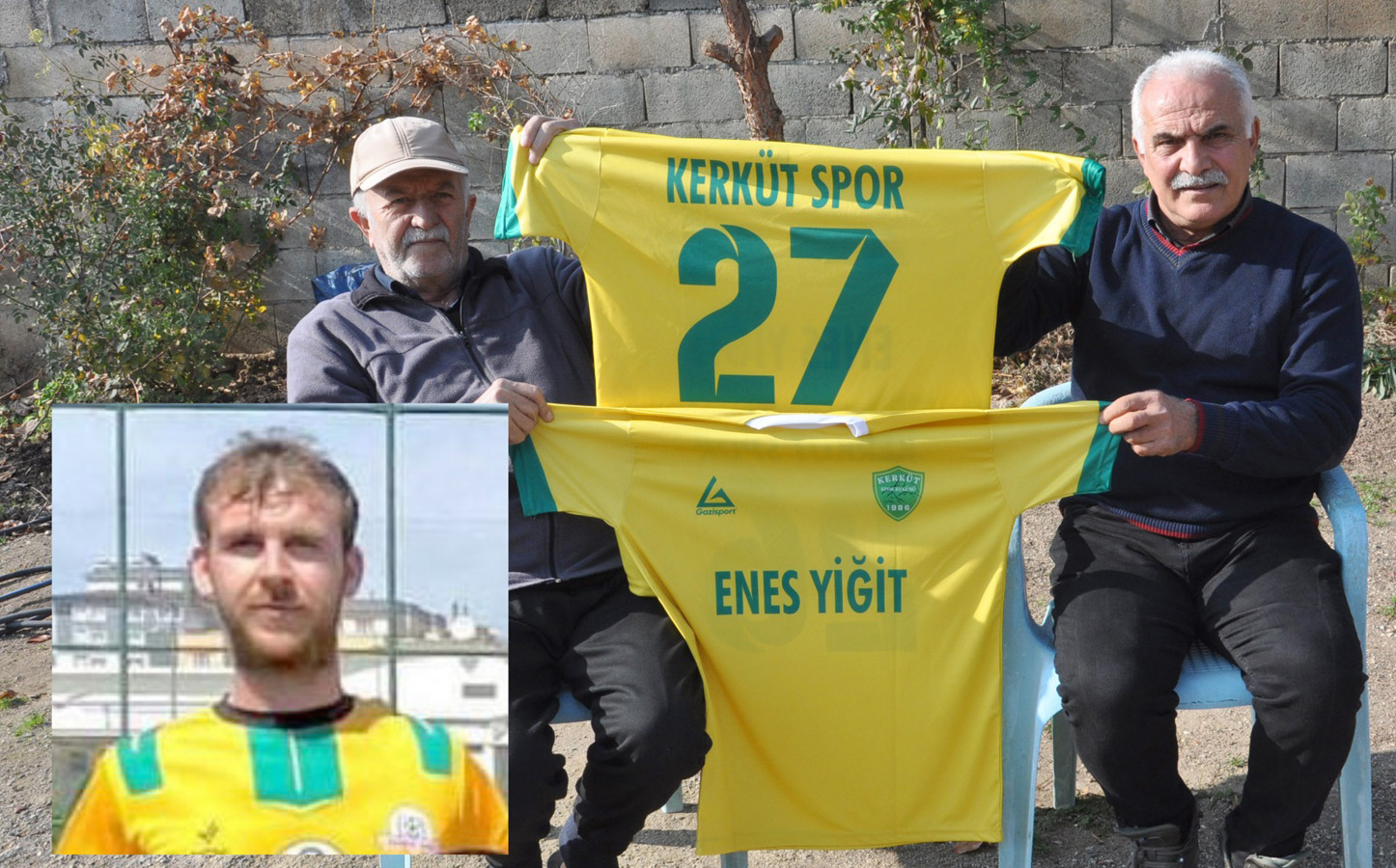 DEPREM ŞEHİDİ GENÇ FUTBOLCU ADINA FORMA BASTIRARAK ANDILAR