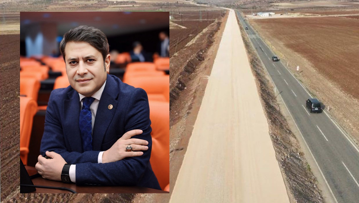 MİLLETVEKİLİ ŞAHİN, ARABAN-BESNİ YOLUNUN 4 KİLOMETRESİ TAMAMLANDI