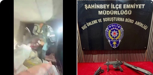 GAZİANTEP’TE EVİN BODRUMUNDAN 4 RUHSATSIZ SİLAH BULUNDU