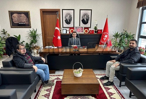 KAHRAMAN, ENGELSİZ YAŞAM VE ERİŞİM DERNEĞİ İLÇE BAŞKANI BORAZAN’I KABUL ETTİ