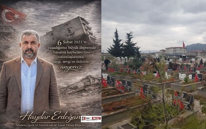 HAYDAR ERDOĞAN’DAN 6 ŞUBAT ANMA MESAJI