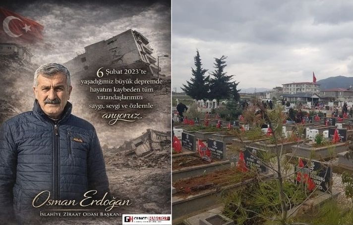 ZİRAAT ODASI BAŞKANI ERDOĞAN’DAN 6 ŞUBAT ANMA MESAJI