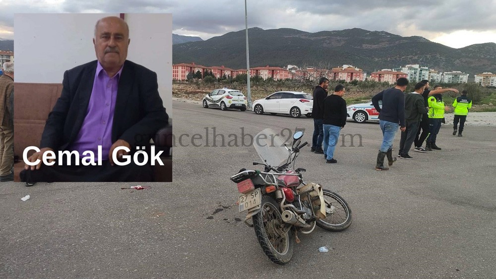 GAZİANTEP’TE OTOMOBİL İLE MOTOSİKLET ÇARPIŞTI:1 ÖLÜ,1 YARALI
