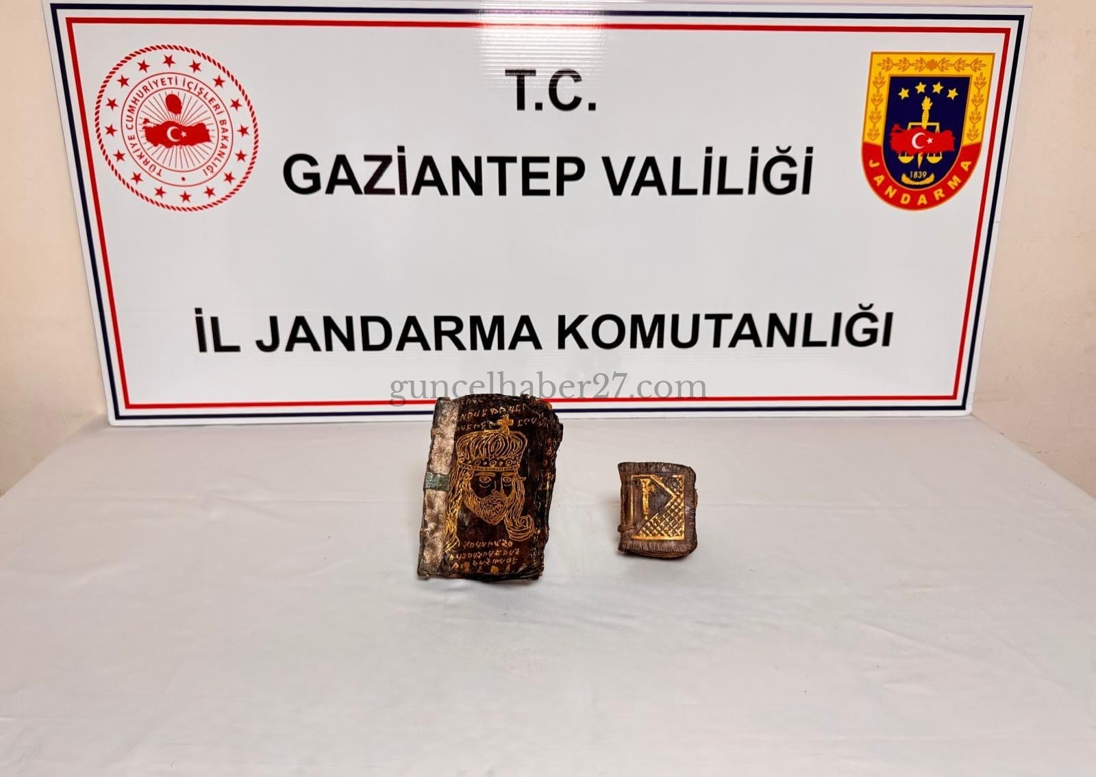 GAZİANTEP’TE JANDARMADAN TARİHİ ESER OPERASYONU