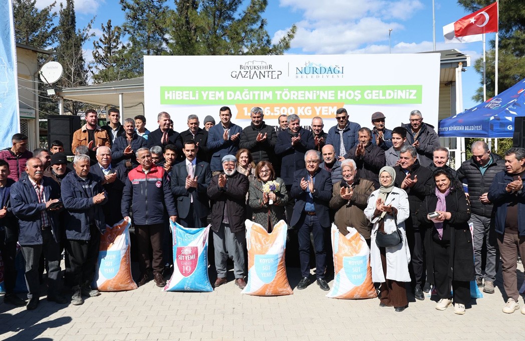 GAZİANTEP’TE 1806 ÜRETİCİYE 1 MİLYON 26 BİN KİLOGRAM YEM DESTEĞİ