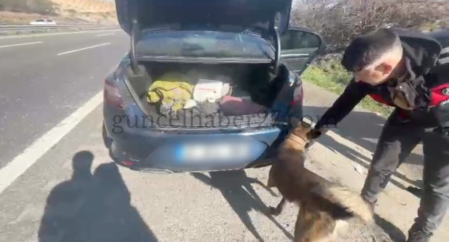 GAZİANTEP’TE OTOYOLDA UYUŞTURUCU OPERASYONU