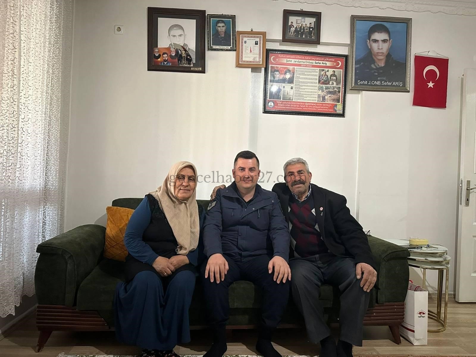 JANDARMADAN ŞEHİT AİLELERİ VE GAZİLERE ANLAMLI ZİYARET