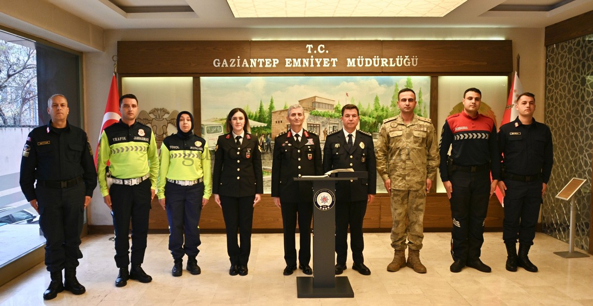 GAZİANTEP’TE JANDARMA’DAN EMNİYET’E ANLAMLI ZİYARET