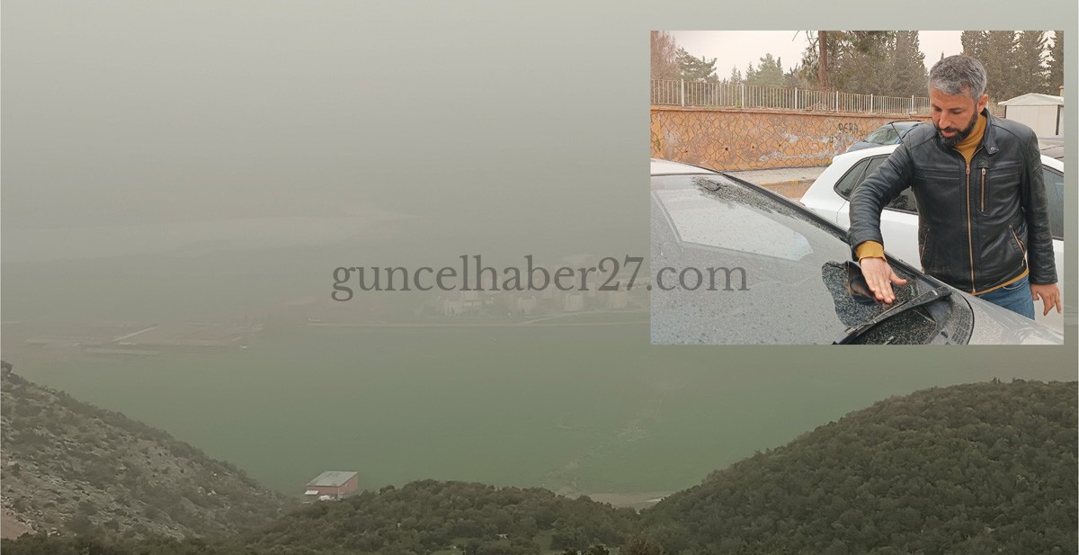 GAZİANTEP’TE TOZ BULUTU ETKİLİ OLDU