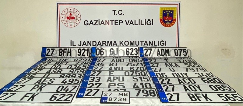 GAZİANTEP’TE SAHTE APP PLAKA ELE GEÇİRİLDİ