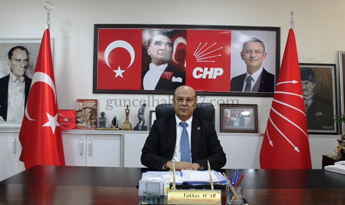 CHP İL BAŞKANI ACAR’DAN PROTESTO AÇIKLAMASI