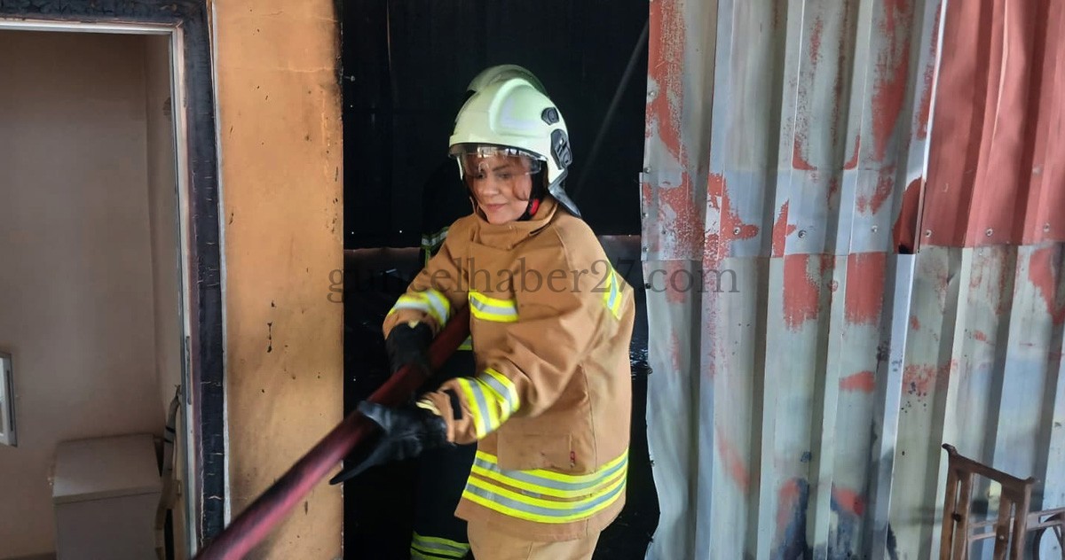 PİKNİK TÜPÜNÜN PATLAMASIYLA ÇIKAN YANGIN SÖNDÜRÜLDÜ