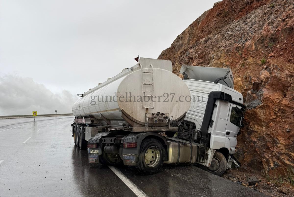 TANKER KAZASINDA SÜRÜCÜ YARALANDI
