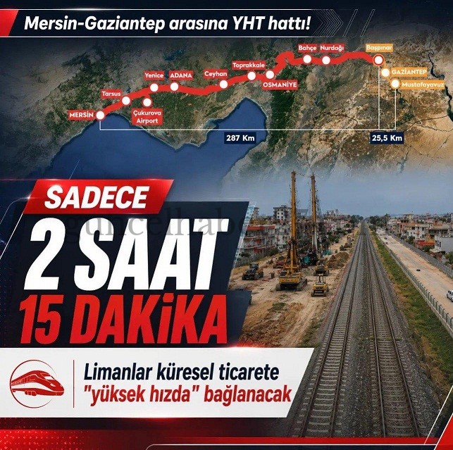 HIZLI TREN HATTINDA PROJENİN YÜZDE 87’Sİ TAMAMLANDI