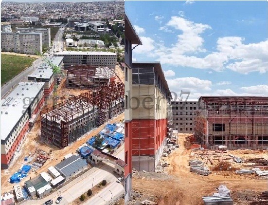 GAZİANTEP’TE 2 BİN 224 KİŞİLİK ÖĞRENCİ YURDUNDA ÇALIŞMALAR SÜRÜYOR-VİDEOLU