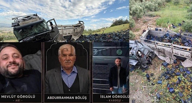 KAZADA ÖLEN AYNI AİLEDEN 3 KİŞİ TOPRAĞA VERİLDİ