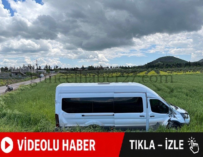 GAZİANTEP’TE YÜK TRENİ İLE ÖĞRENCİ SERVİSİ ÇARPIŞTI: 1 YARALI