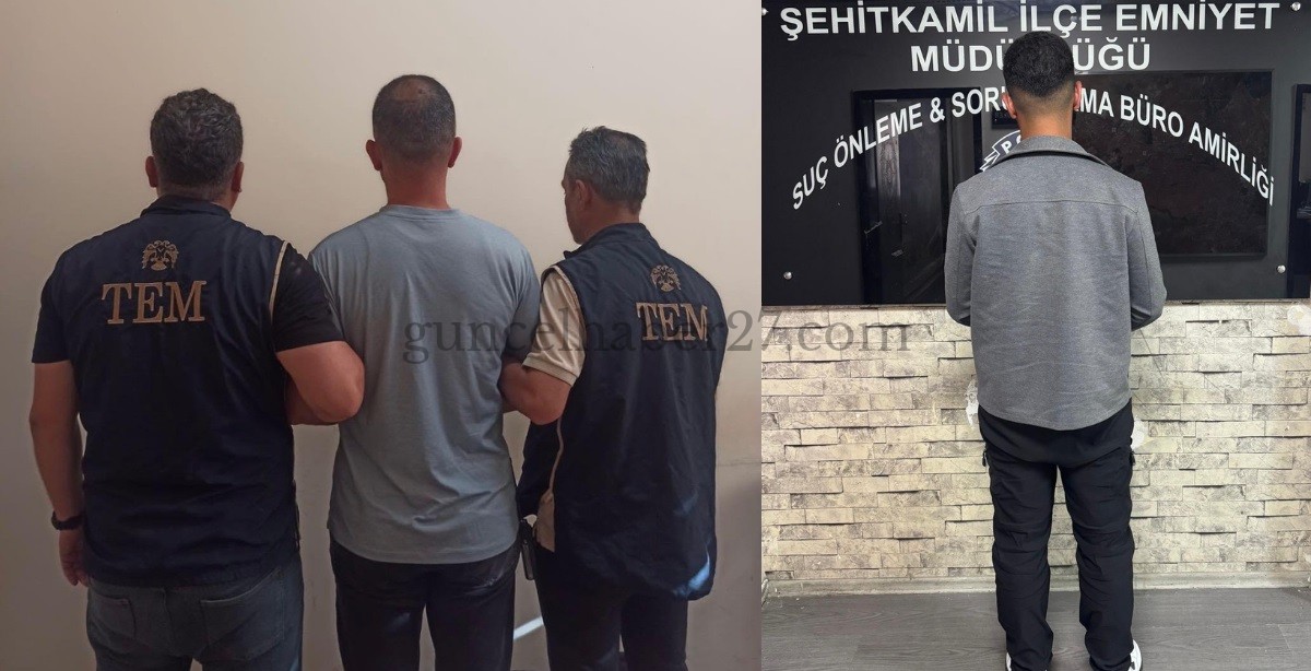 GAZİANTEP’TE İKİ FİRARİ HÜKÜMLÜ YAKALANDI