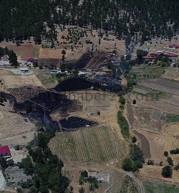 ONİKİŞUBAT’TA ORMAN YANGININA HAVADAN VE KARADAN MÜDAHALE