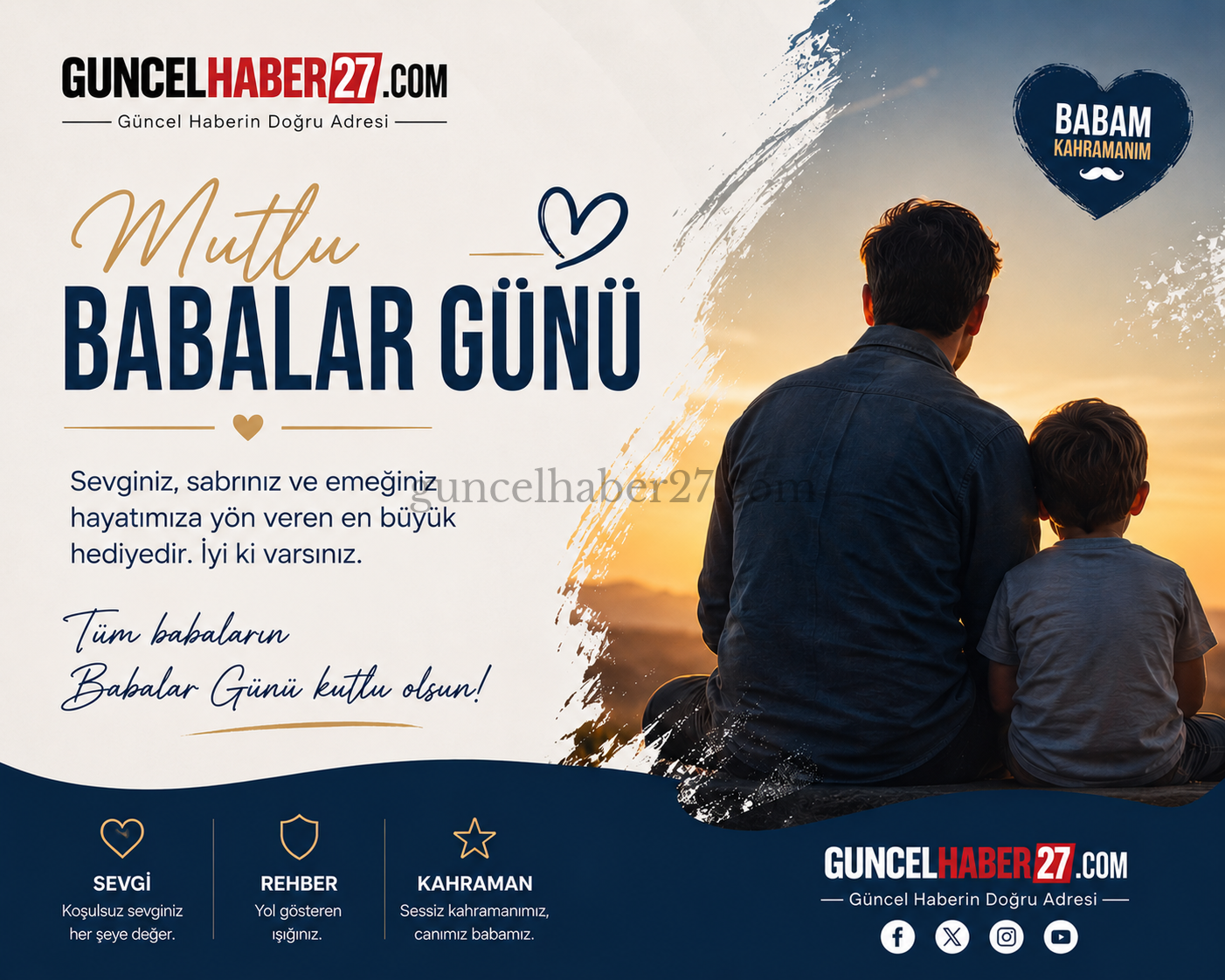 BABALAR GÜNÜ KUTLU OLSUN