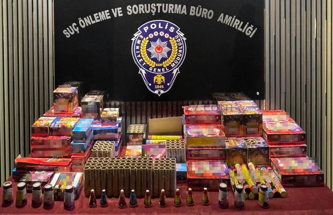 POLİSTEN KAÇAK PROTEKNİK MADDE OPERASYONU