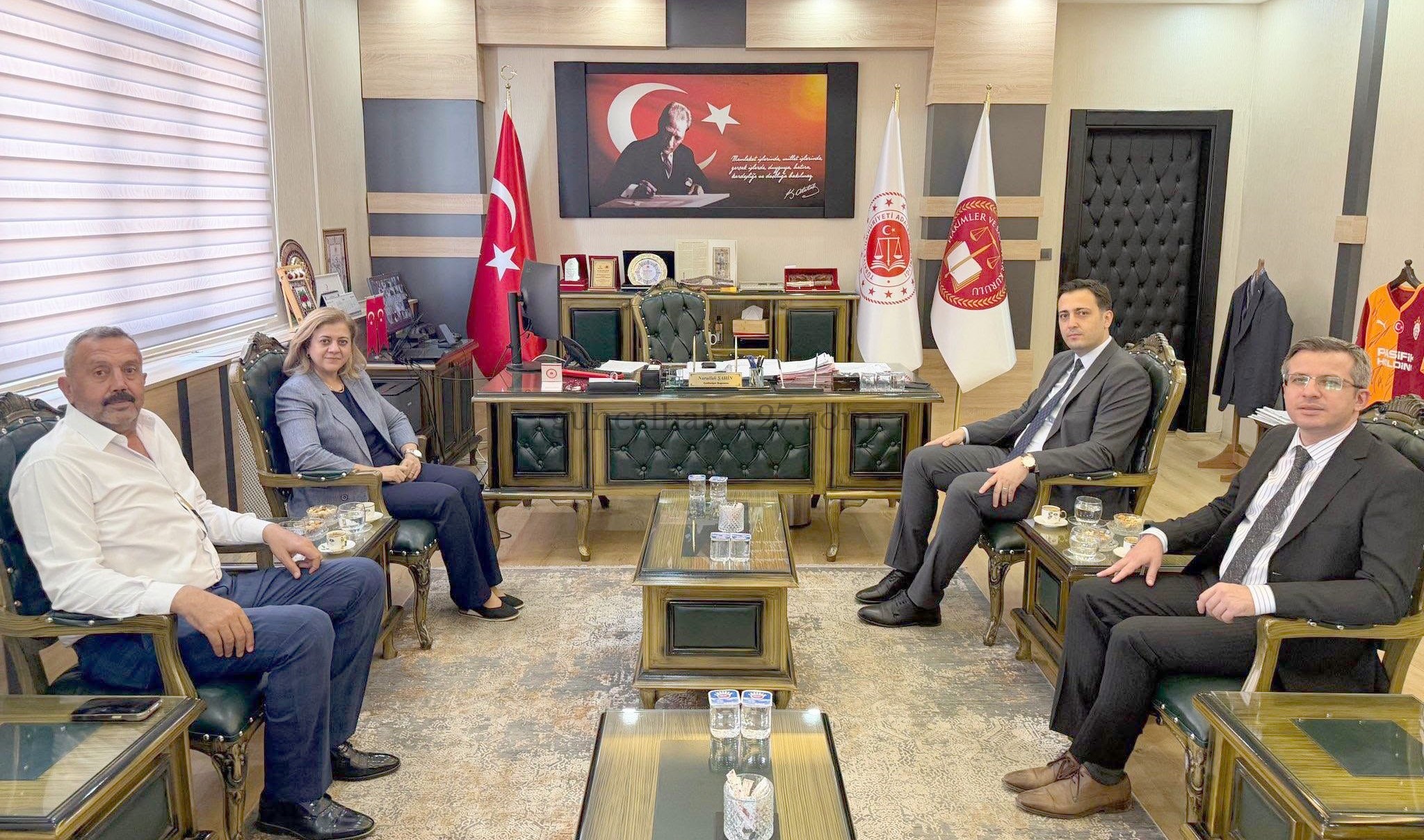 BAŞKANLARDAN ADLİYE ZİYARETİ