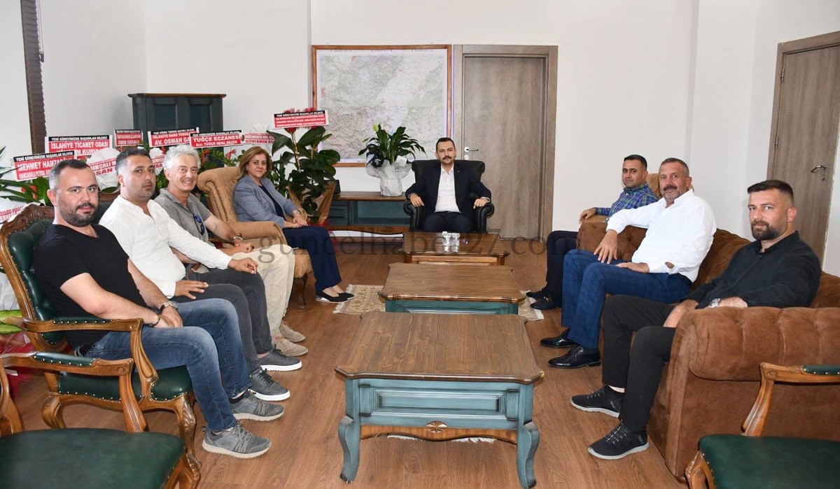 BAŞKAN’DAN KAYMAKAM OĞUZTÜRK’E HAYIRLI OLSUN ZİYARETİ