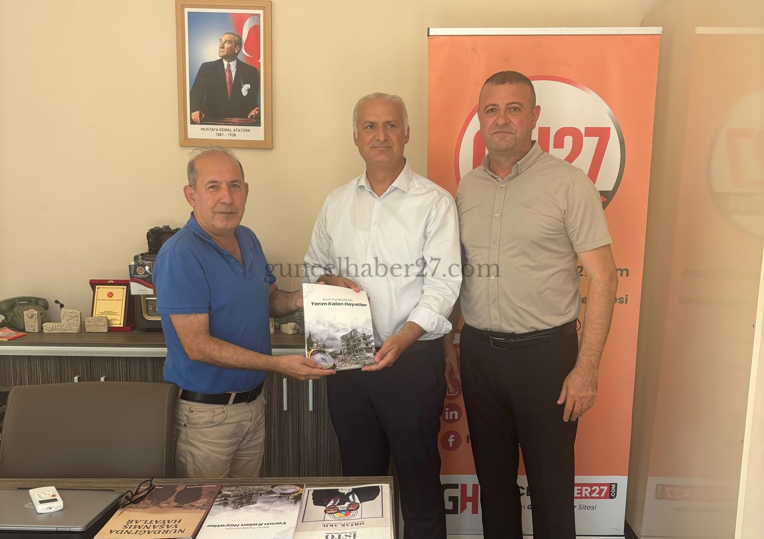 CHP’Lİ BAŞKANLARDAN GUNCELHABER27.COM ZİYARETİ