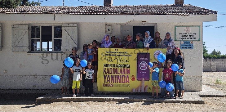 GAZİANTEP’TE JANDARMADAN KADINLARA KADES BİLGİLENDİRMESİ